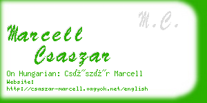 marcell csaszar business card